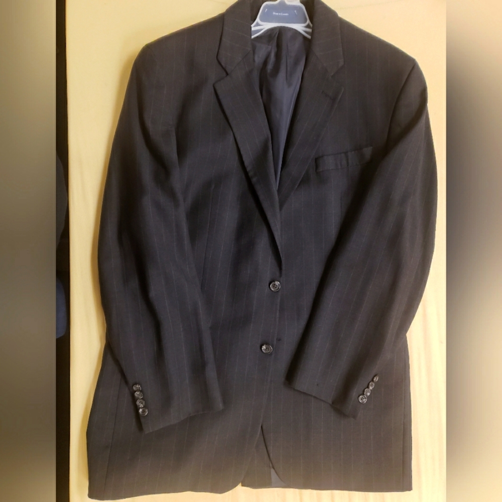 Dark Gray Pinstriped Jacket